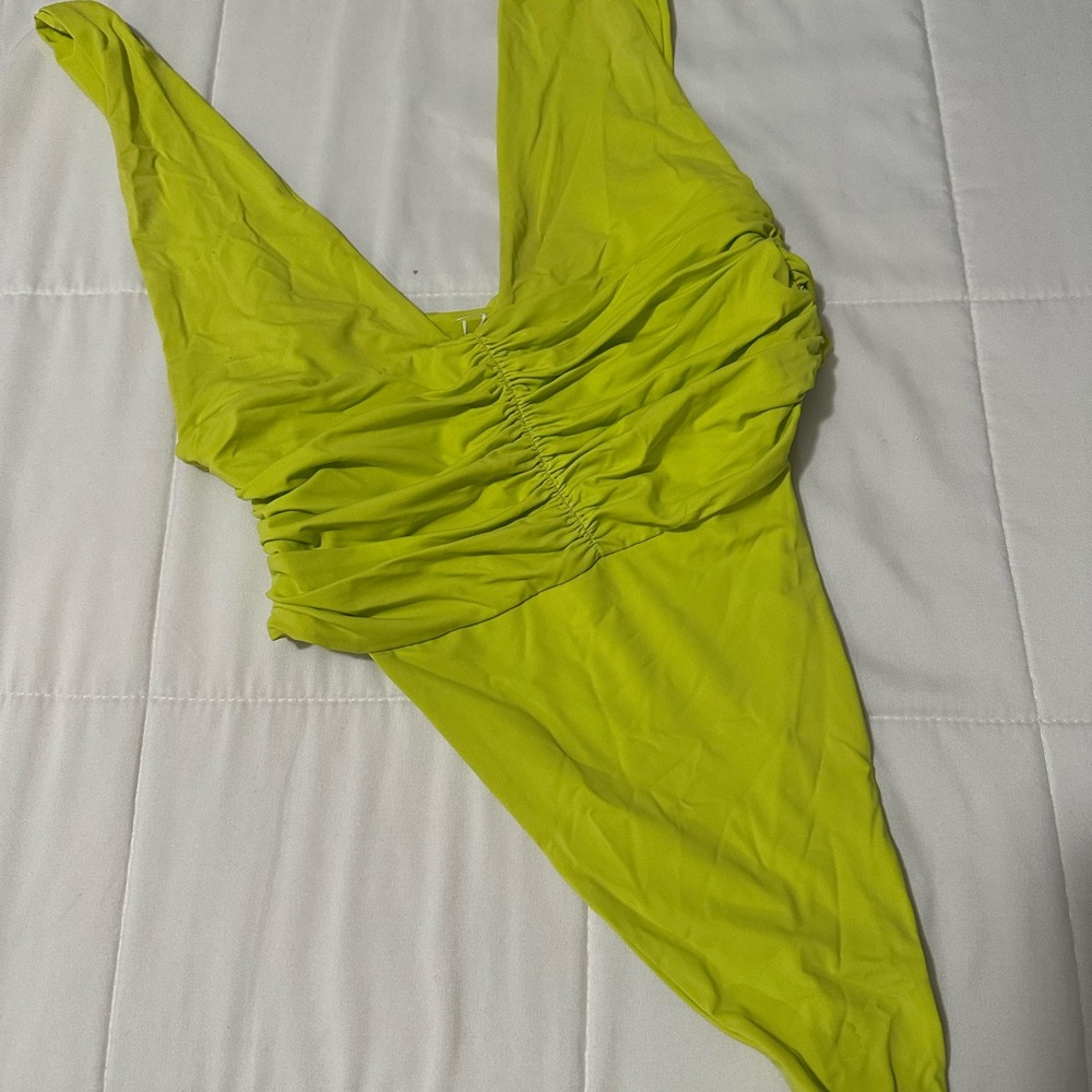 Echo one piece lime green